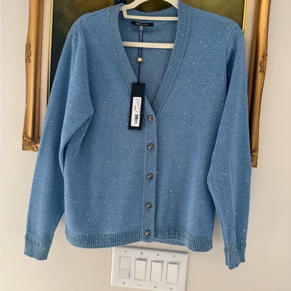 Kobi Halperin Blue Cardigan Sweater - Picture 3 of 13
